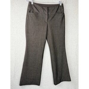 Express Design Studio Editor Pants Womens 4S Brown Bootcut Slacks